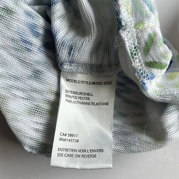 TRIBAL multicolored printed top side L preowned - Picture 2 of 11